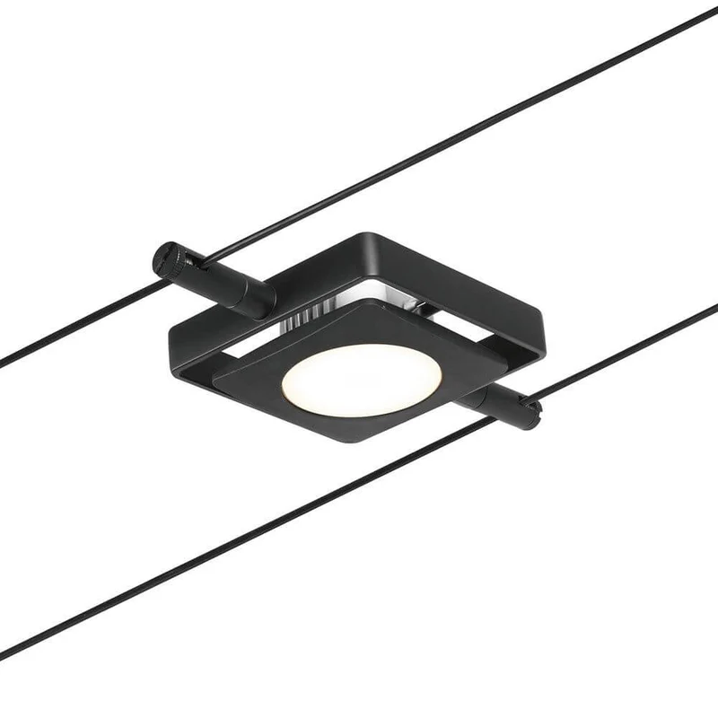 CorDuo LED Seilsystem Mac Basis-Set Schwarz-Matt, Chrom