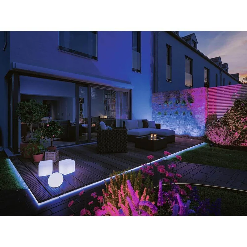 Plug & Shine LED Gartenstrahler Smart Home Zigbee Anthrazit IP65