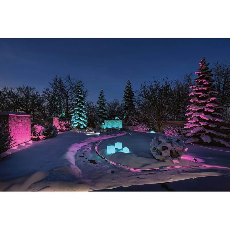Plug & Shine LED Lichtobjekt Cube Smart Home Zigbee IP65 Weiß