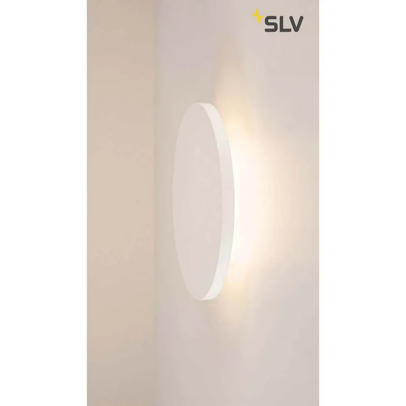 Plastra Gips Wandleuchte LED 3000K Rund Ø33cm