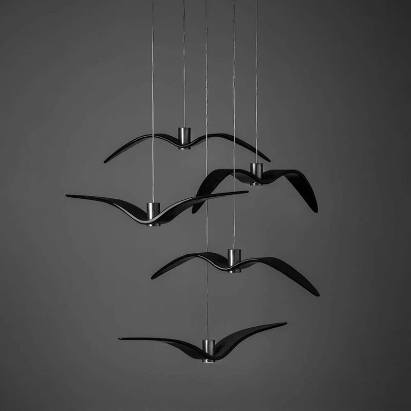 Brokis Hängeleuchte Night Birds senkrechte Flügel 61cm