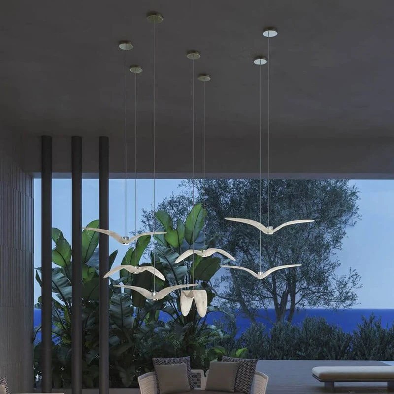 Brokis Hängeleuchte Night Birds waagrechte Flügel 78cm