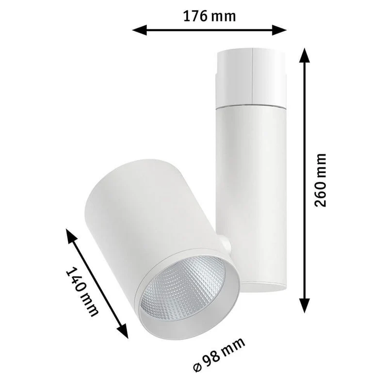 U-Rail LED Schienen Einzelspot Zeuz Weiß 15°