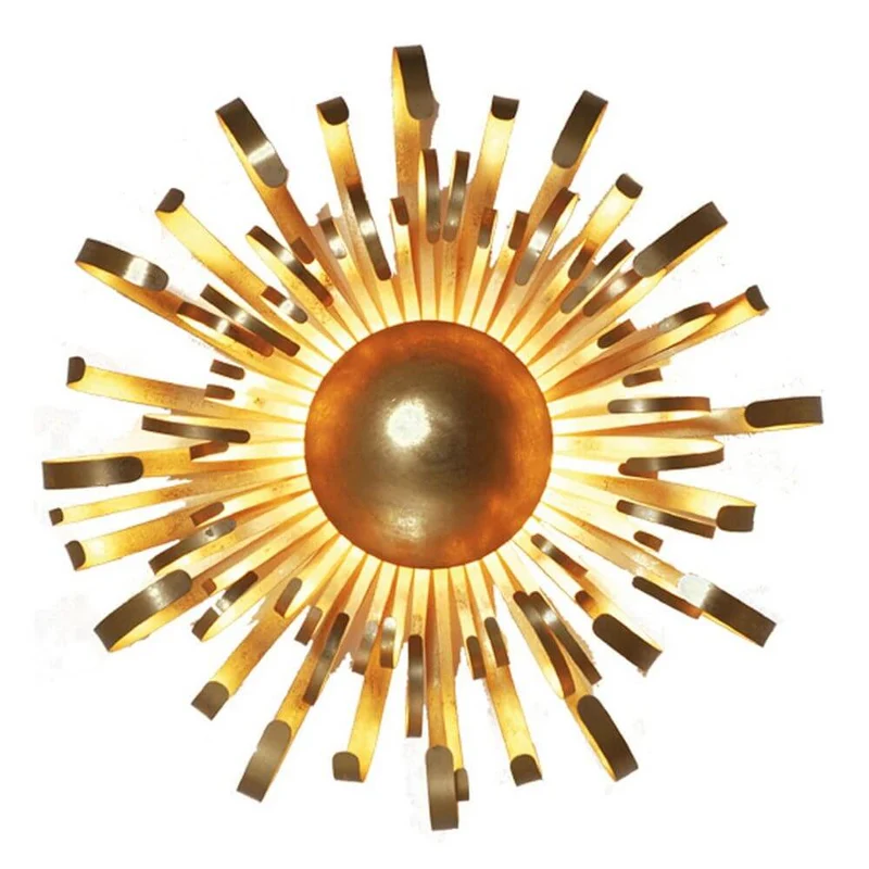 Wandleuchte 2-flammig Alessia Eisen Gold