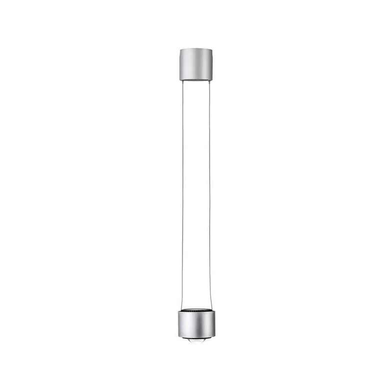 U-Rail LED Pendelleuchte Aldan Chrom-Matt Schwarz