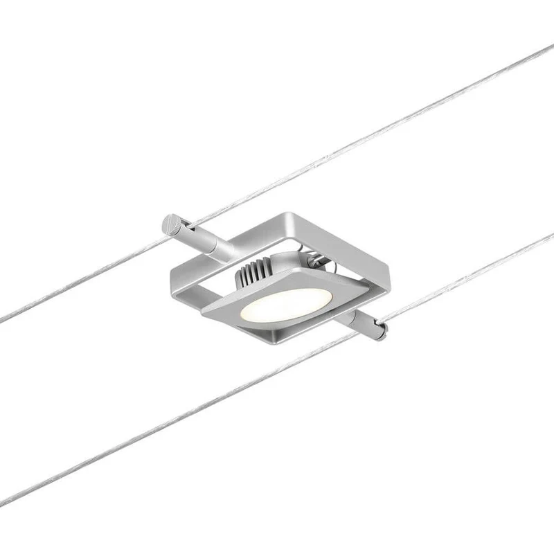 CorDuo LED Seilsystem Mac Einzelspot Chrom-Matt