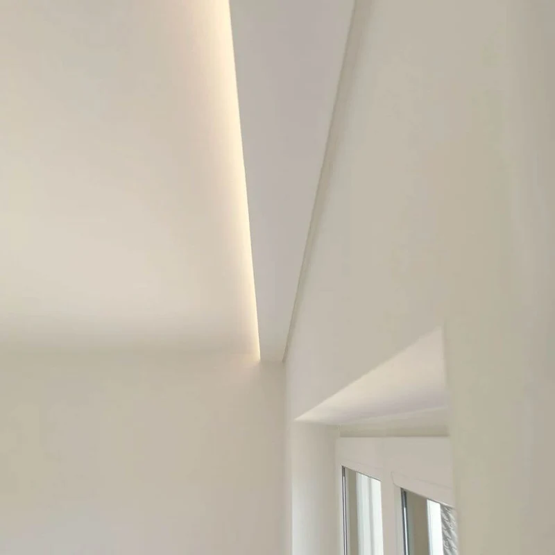 Dekor-Profil S 6cm Stuckleiste 1,2 m indirekt Wand oder Decke