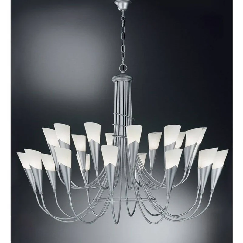 Campagnola Brillant-Silber 24-flammig Ø 120cm