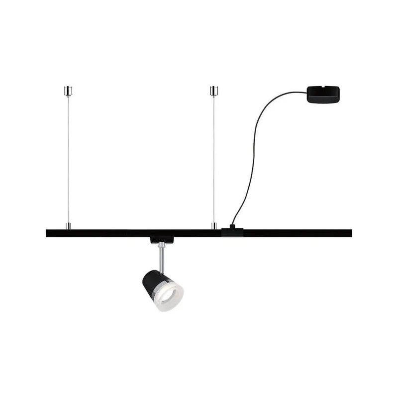 U-Rail Einspeisung 2m Kabel Schwarz-Matt