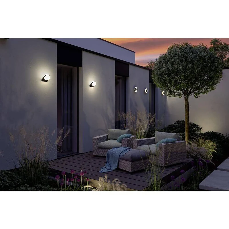 LED Außenwandleuchte Circea Anthrazit Aluminium