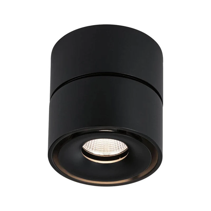 LED Decken Strahler Spircle Schwarz-Matt