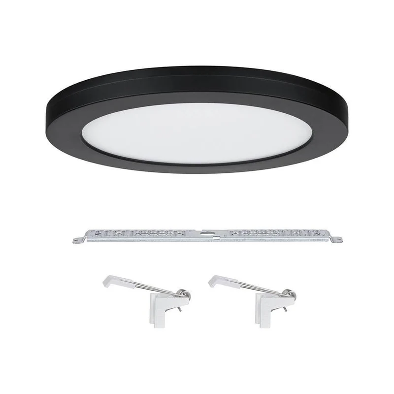 LED Einbaupanel 2 in 1 Cover-it Rund Schwarz