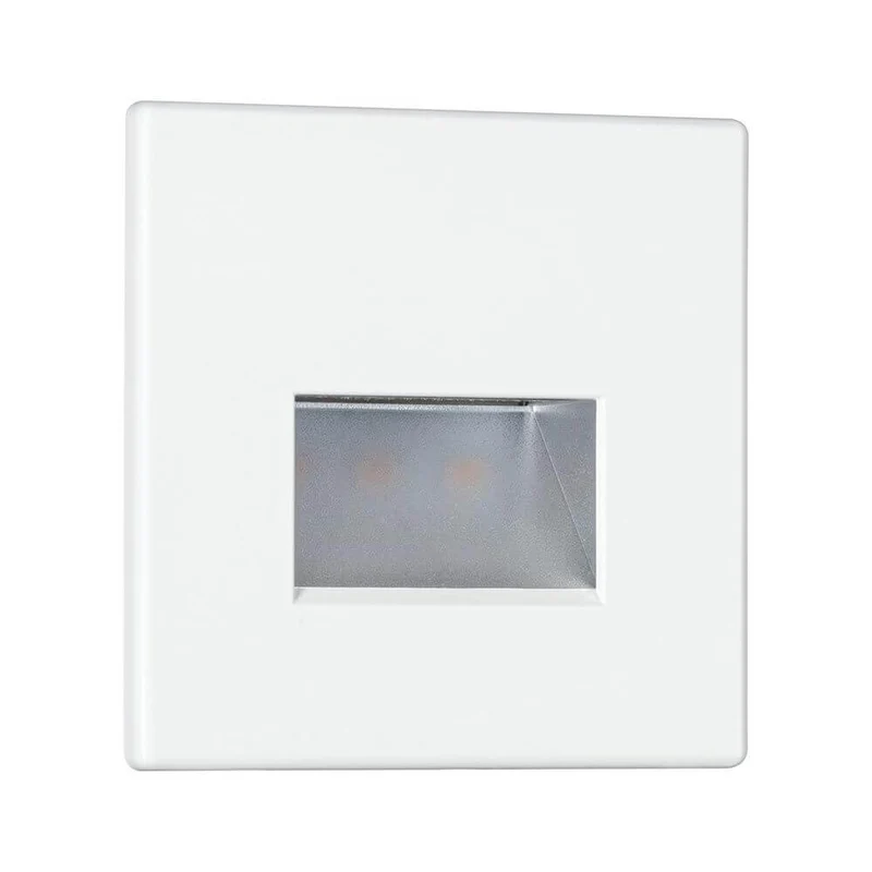 LED Wandeinbauleuchte Edge Quadro Weiß-Matt
