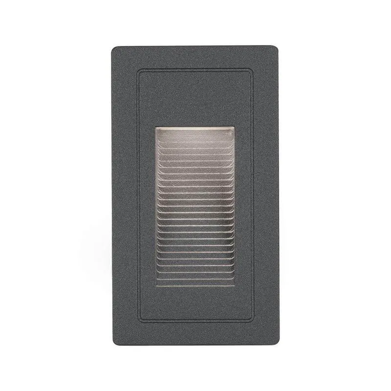 LED Außen-Wandeinbauleuchte High Schwarz IP65