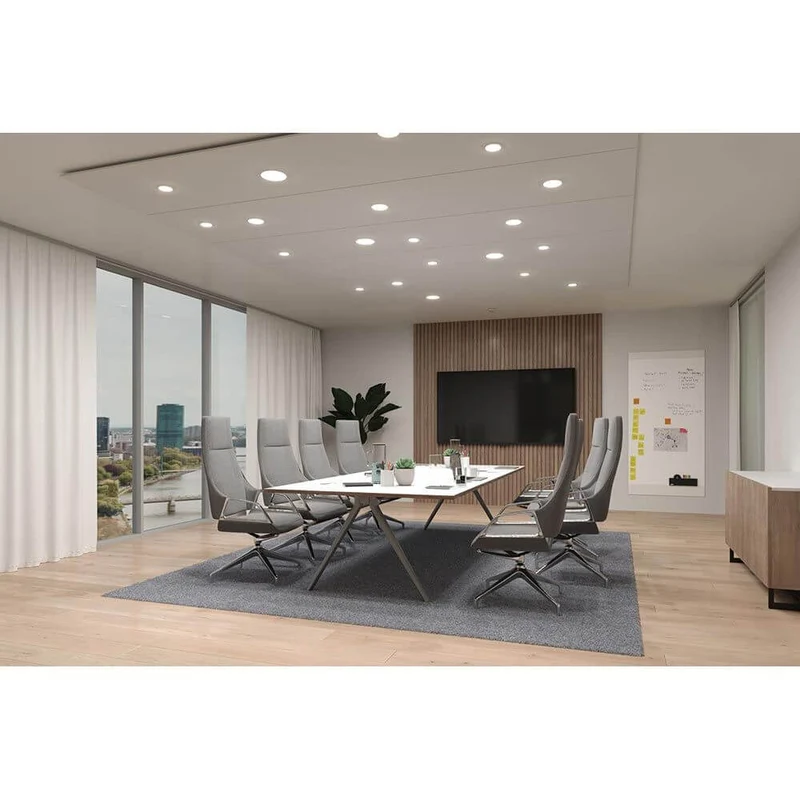 VariFit LED Einbaupanel Veluna Edge Weiß Ø 9cm