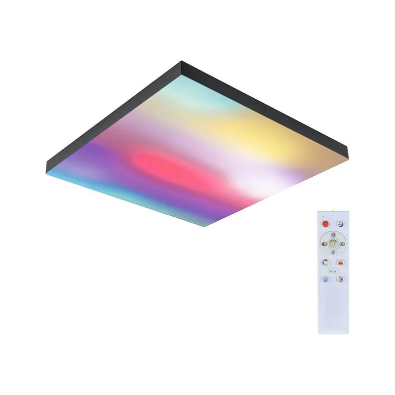 LED Panel Velora Rainbow RGBW Dynamisch Quadratisch Schwarz