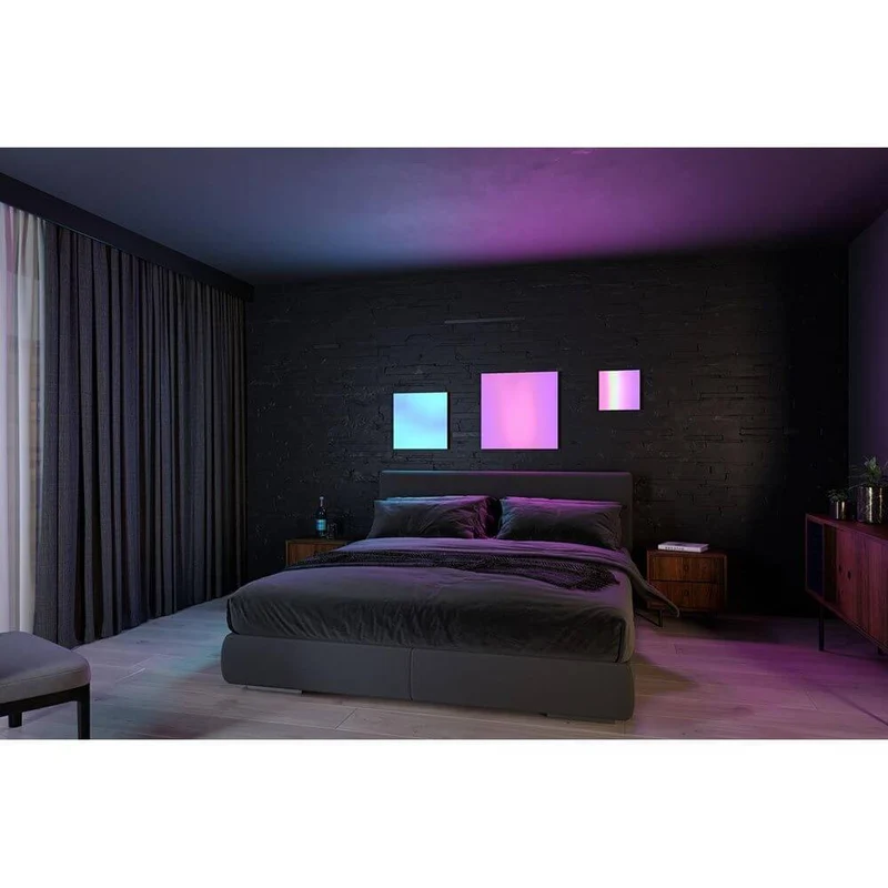 LED Panel Velora Rainbow RGBW Dynamisch Quadratisch Schwarz
