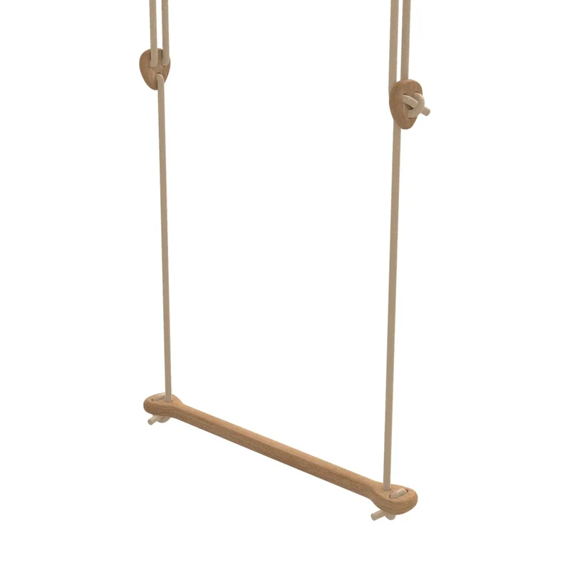 Trapez Eiche beige Seil (2,80-3,80 m)