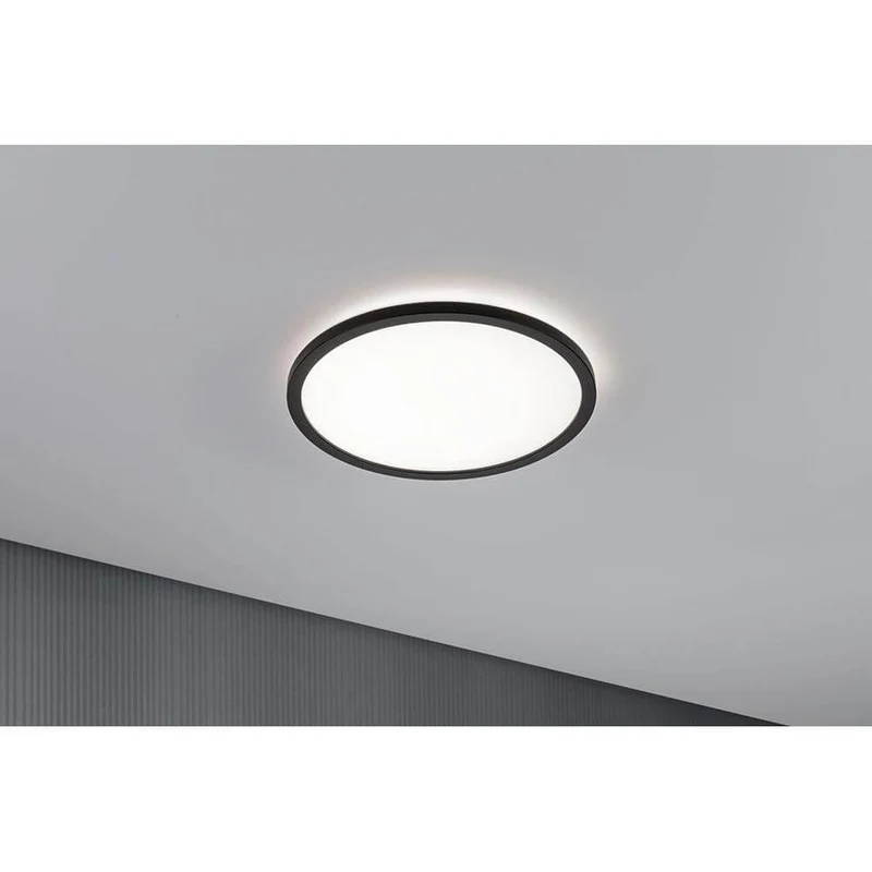 LED Atria Shine Panel Rund Schwarz