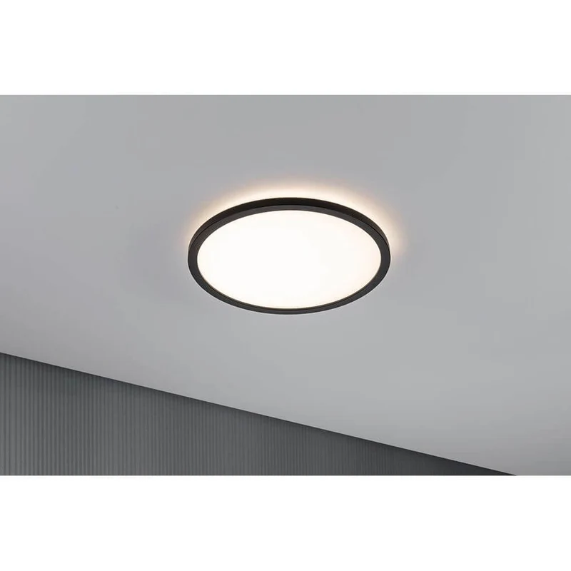 LED Panel Atria Shine Rund Ø 29cm Schwarz