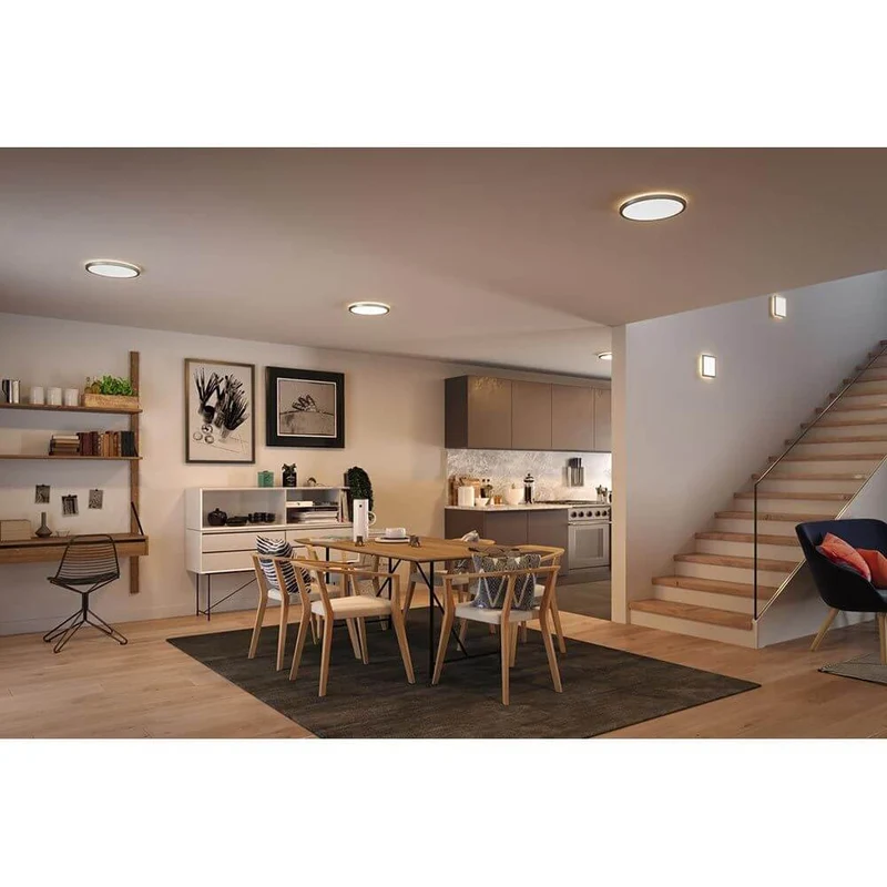 LED Panel Atria Shine Eckig Chrom-Matt 29 x 29cm