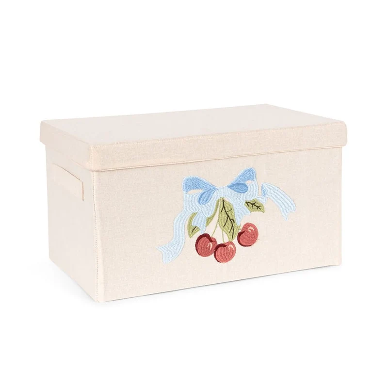 Kleine Aufbewahrungsbox kirschrot