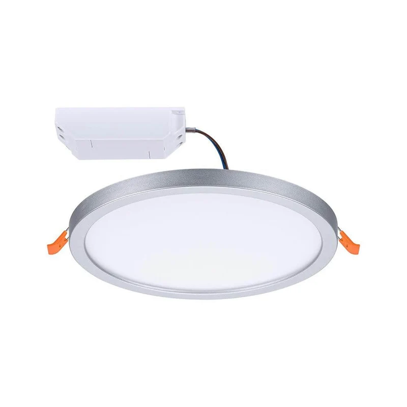 VariFit LED Einbaupanel Areo mit 3-Stufen-Dimmer Rund Matt-Chrom
