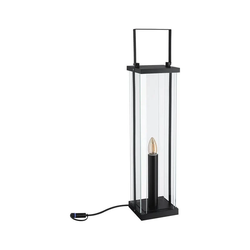 Plug & Shine Classic Laternen Stehleuchte Anthrazit
