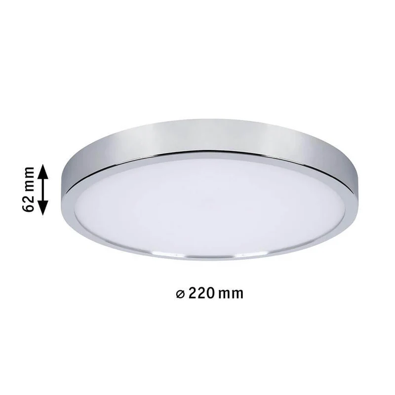 LED HomeSpa Decken Panel Aviar Ø 36cm Wärme-Dimmbar Chrom