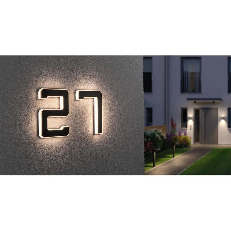 Solar LED Hausnummernleuchte Nummer 2