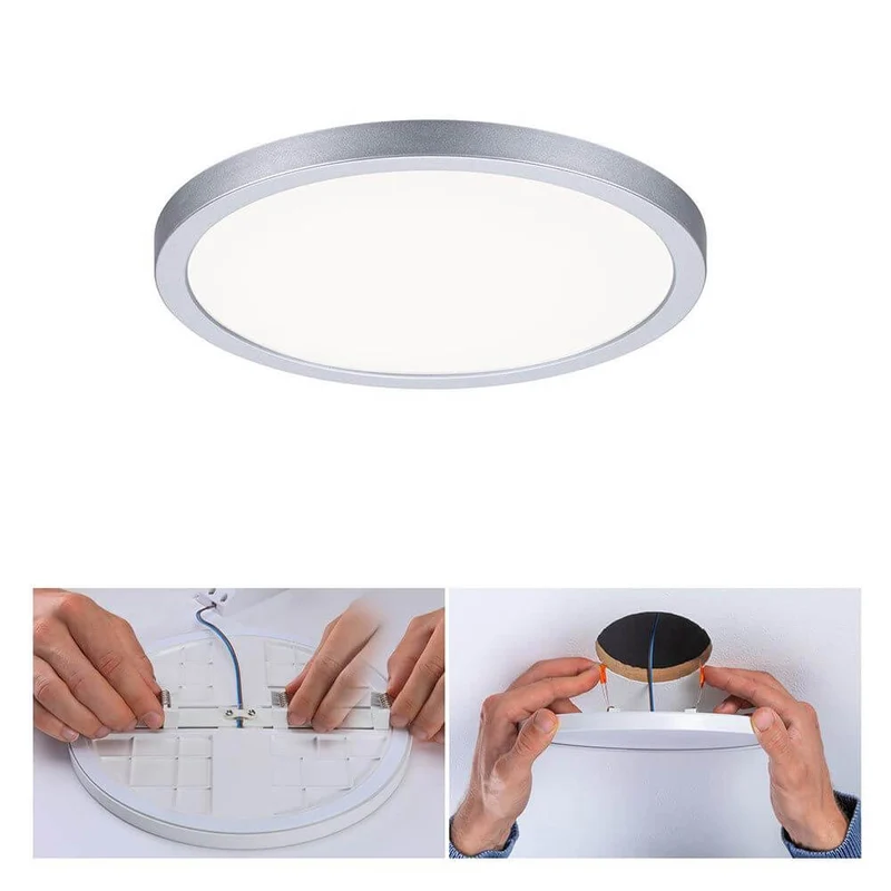 VariFit LED Einbaupanel Areo Rund Chrom-Matt Ø 17,5cm