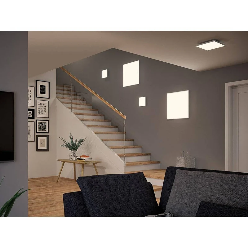 LED Panel Velora Eckig Quadratisch Weiß-Matt mit 3 Stufen-Dimmer