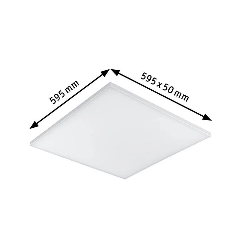 LED Panel Velora Eckig Quadratisch Weiß-Matt mit 3 Stufen-Dimmer