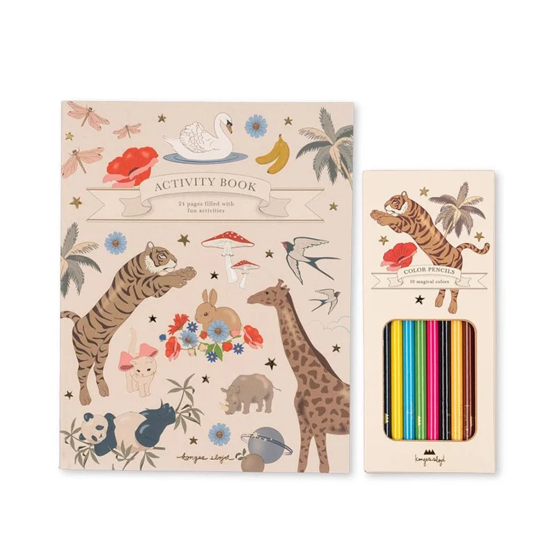 Aktivitätsbuch mit Buntstiften