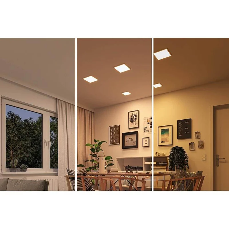 VariFit LED Einbaupanel Areo Eckig 23 x 23cm Wärme-Dimmbar