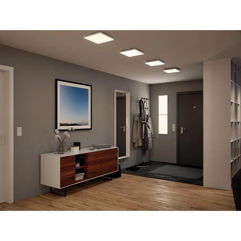 LED Panel Decken- & Wandleuchte Velora Eckig Weiß-Matt