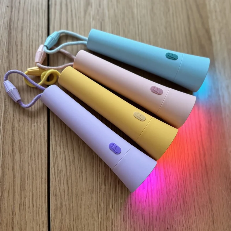 Gelbe Taschenlampe