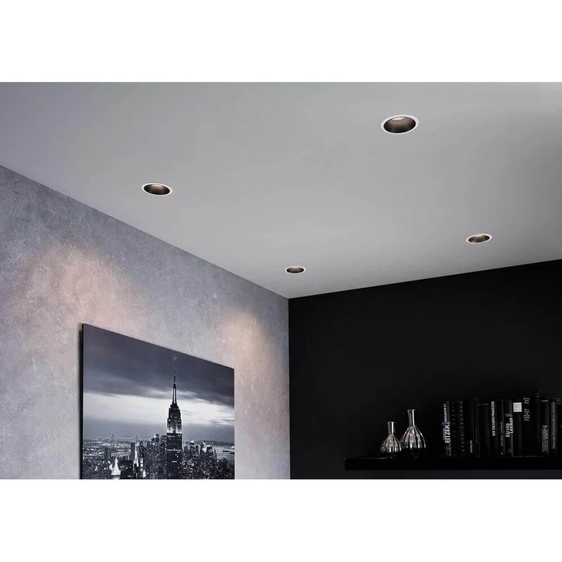 LED Einbauleuchte Cole Basis 3er-Set Weiß, Schwarz