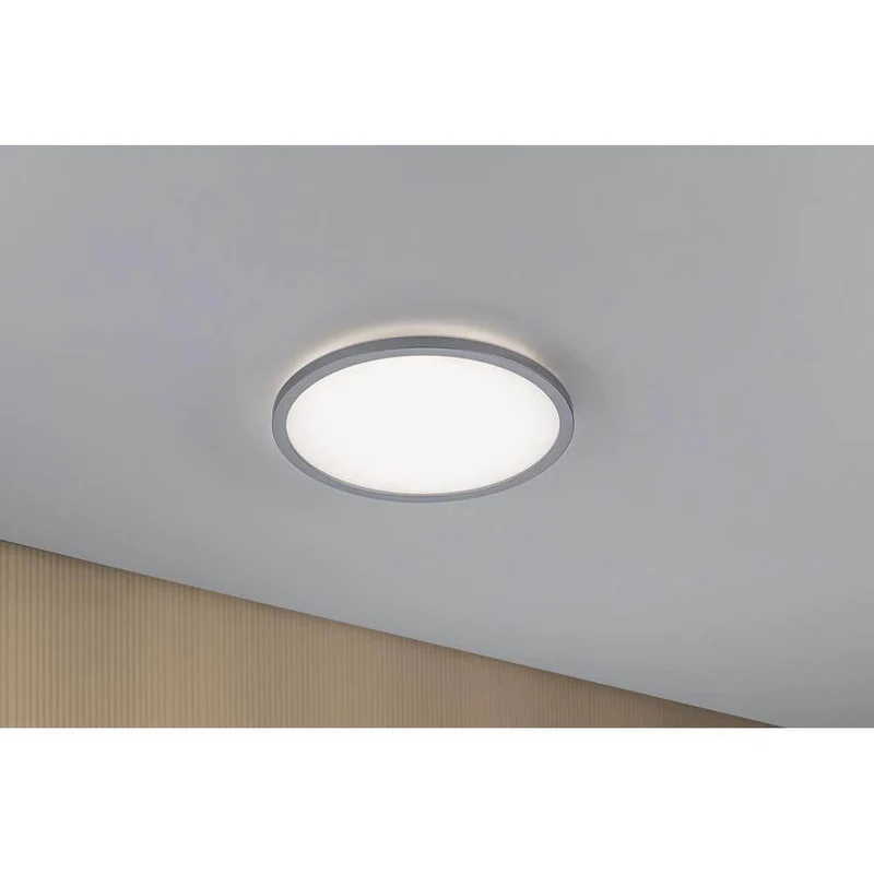 LED Decken-Panel Atria Shine Ø 29cm Rund Chrom