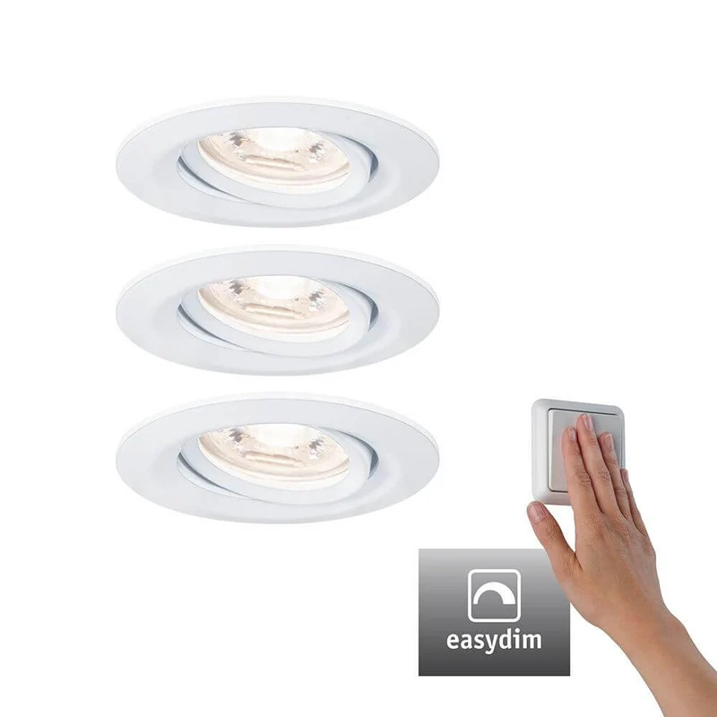 LED Einbauleuchte Nova Mini Plus Basis-Set 66mm 15° Dimmbar