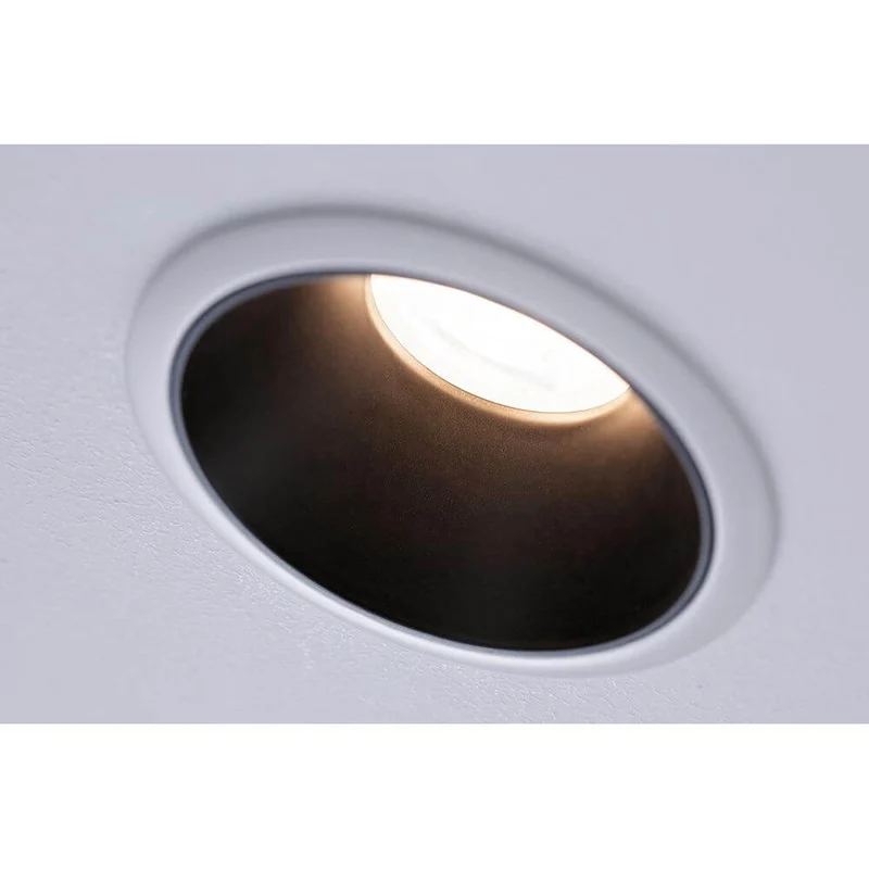 Einbauleuchte Cole Rund Dimmbar Weiß, Schwarz