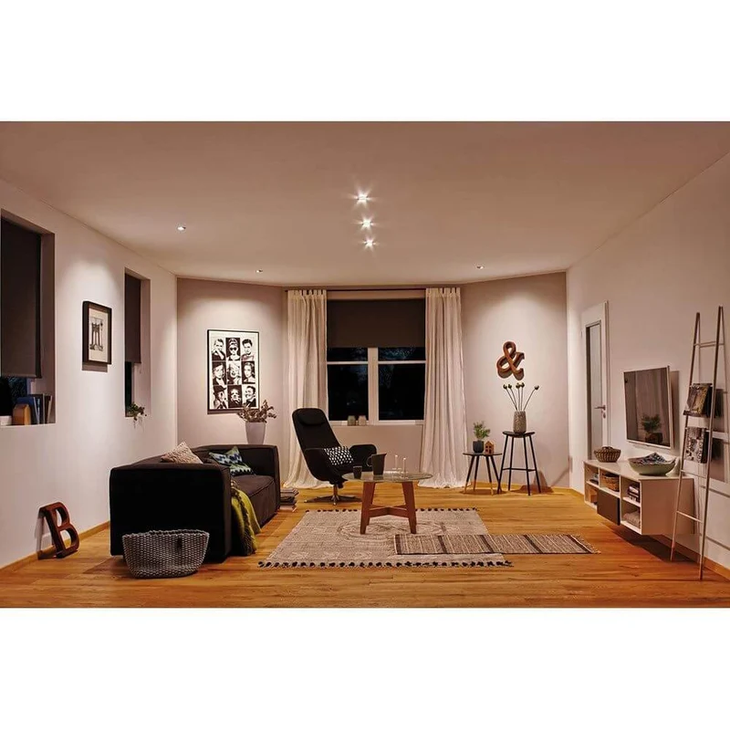 LED Einbauleuchte 3er-Set schwenkbar Rund 8,2cm Chrom-Matt