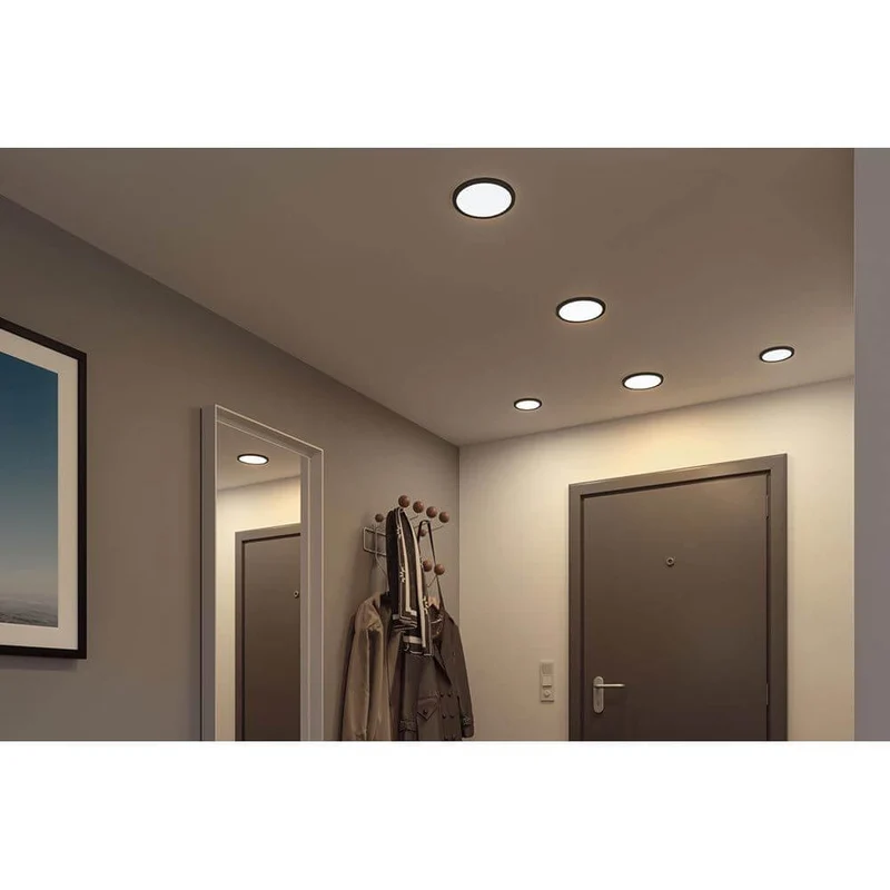 VariFit Areo LED Einbaupanel Schwarz mit 3 Stufen-Dimmer