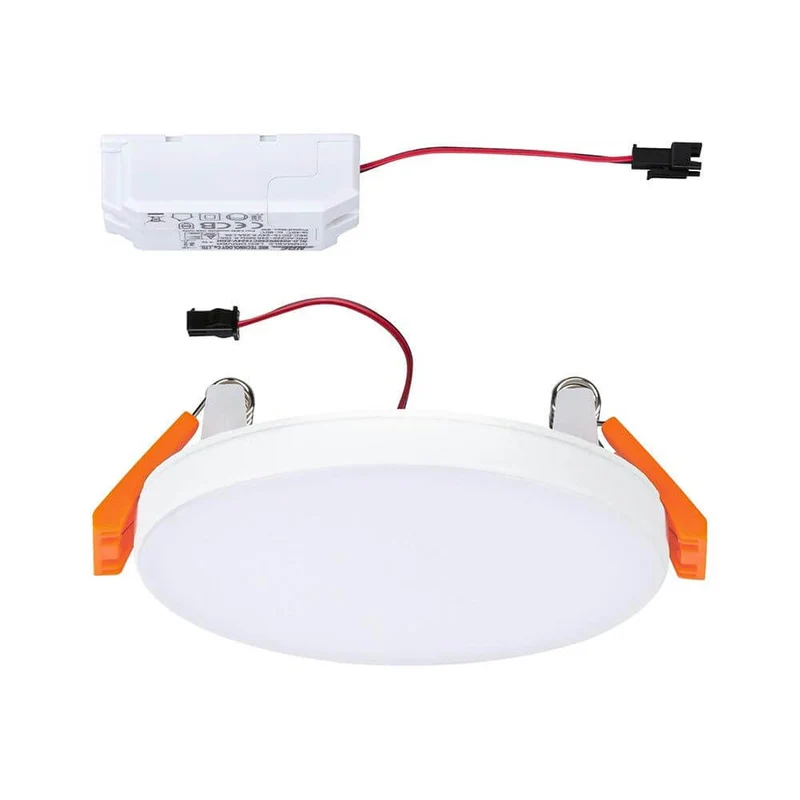 VariFit Veluna LED Einbaupanel Edge Ø 9cm Weiß IP44