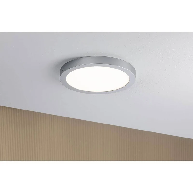 LED Abia Panel Rund Chrom-Matt