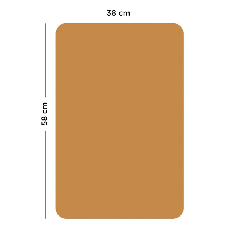 Rechteckiges magnetisches Tafelfeld in Caramel (38 x 58 cm)