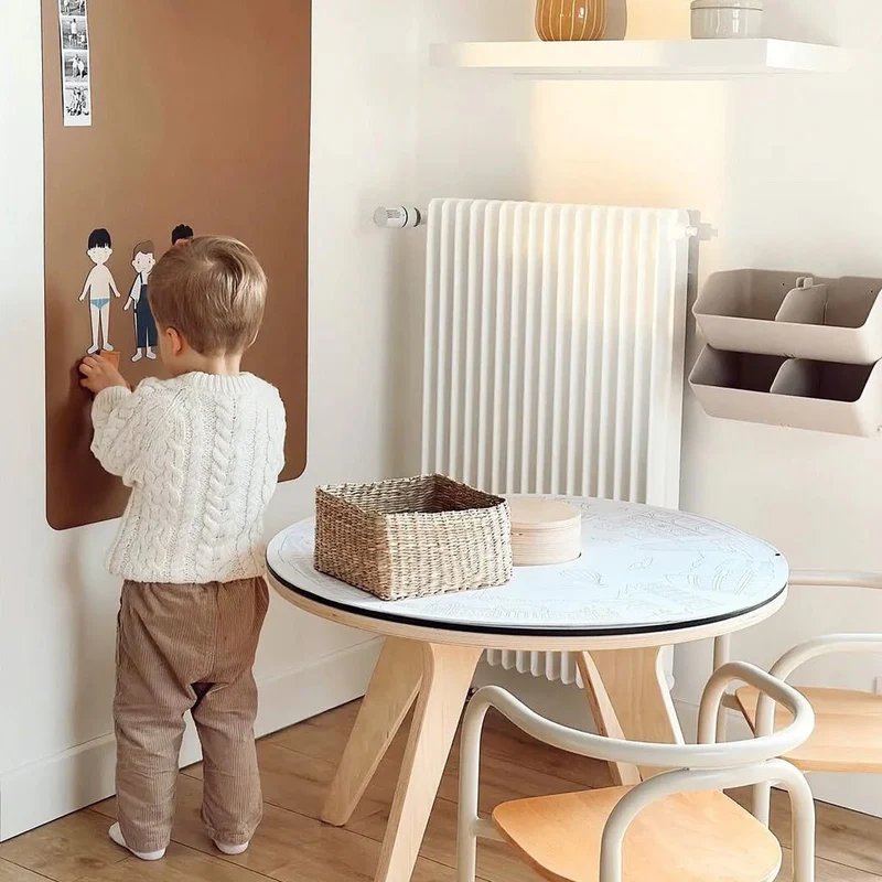 Rechteckige magnetische Tafel in Caramel (57 x 90 cm)
