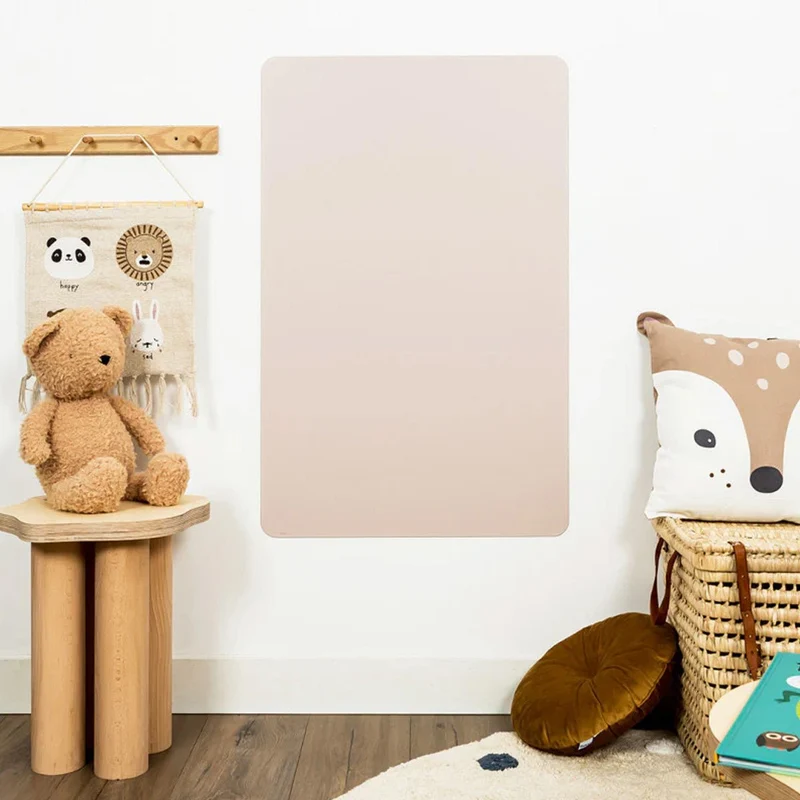 Rechteckige magnetische Tafel in Rosa-Beige (57 x 90 cm)