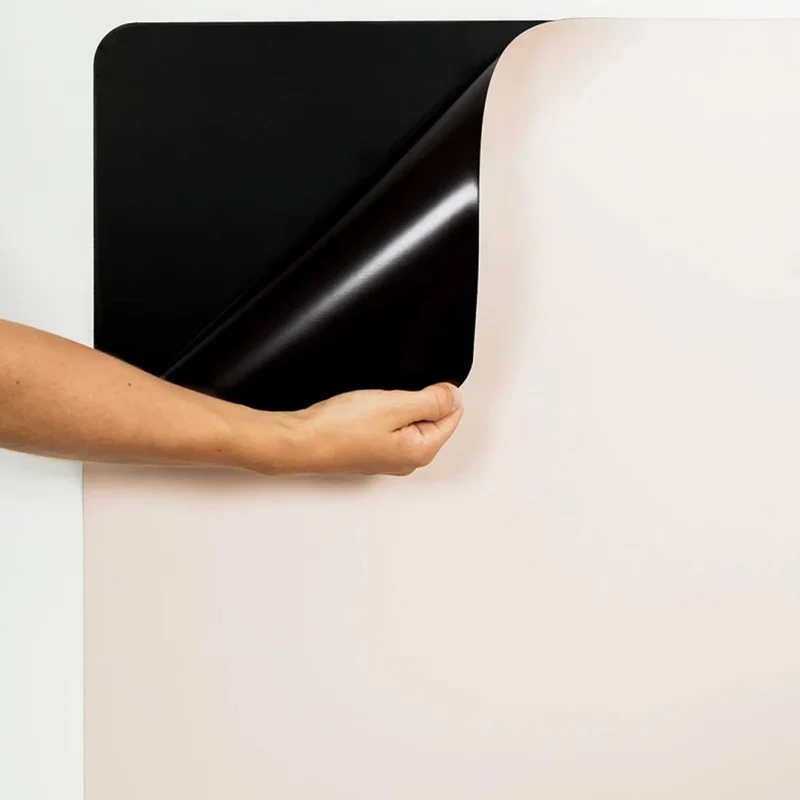 Rechteckige magnetische Tafel in Rosa-Beige (57 x 90 cm)