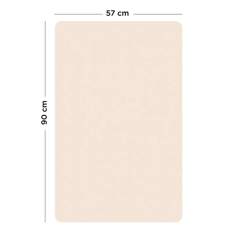 Rechteckige magnetische Tafel in Rosa-Beige (57 x 90 cm)